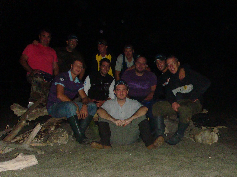 Foto di gruppo al raduno di surfcasting blog